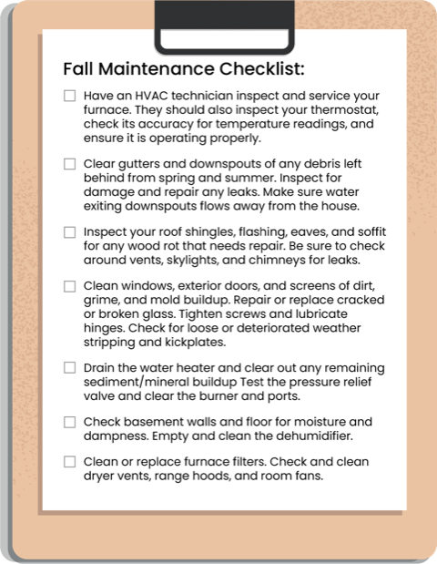 A autumn checklist of things to do to prepare your home for sale.